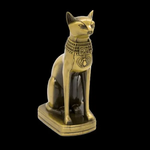 Statua Bastet Egitto Effetto Bronzo