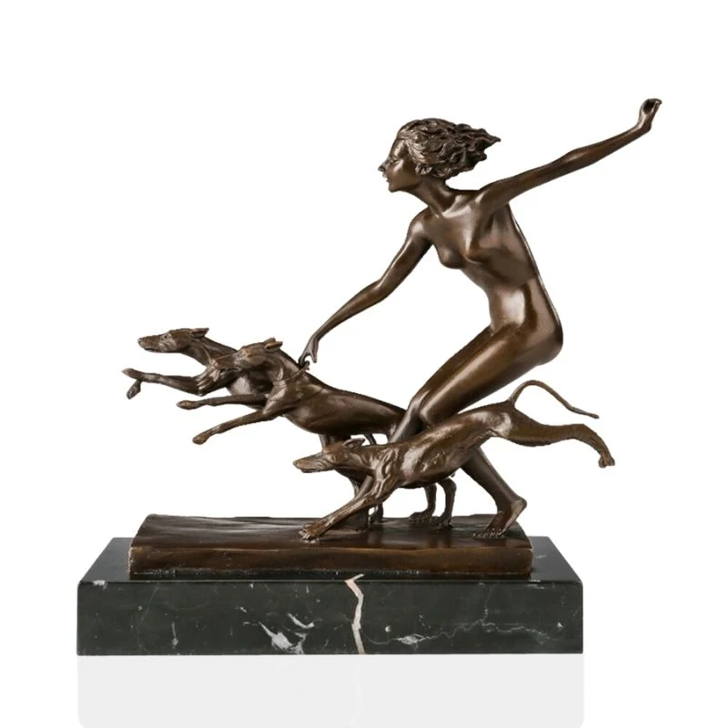 Statua bronzo Diana Cacciatrice
