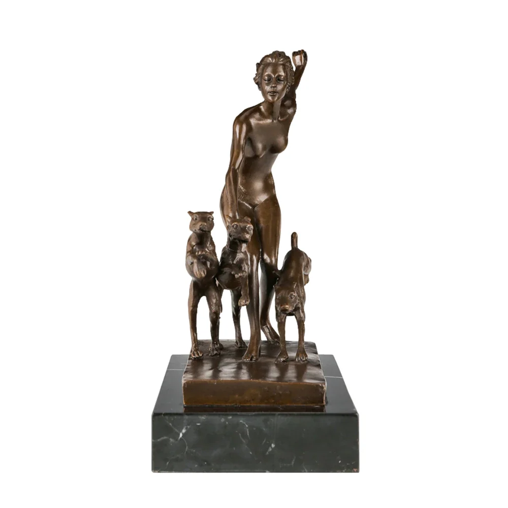 Statua bronzo Diana Cacciatrice