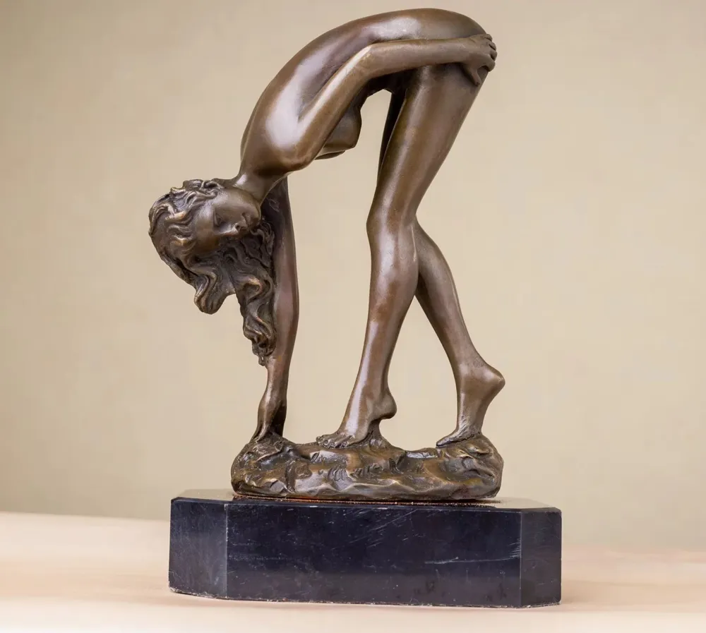 Statua bronzo di donna nuda 19 cm