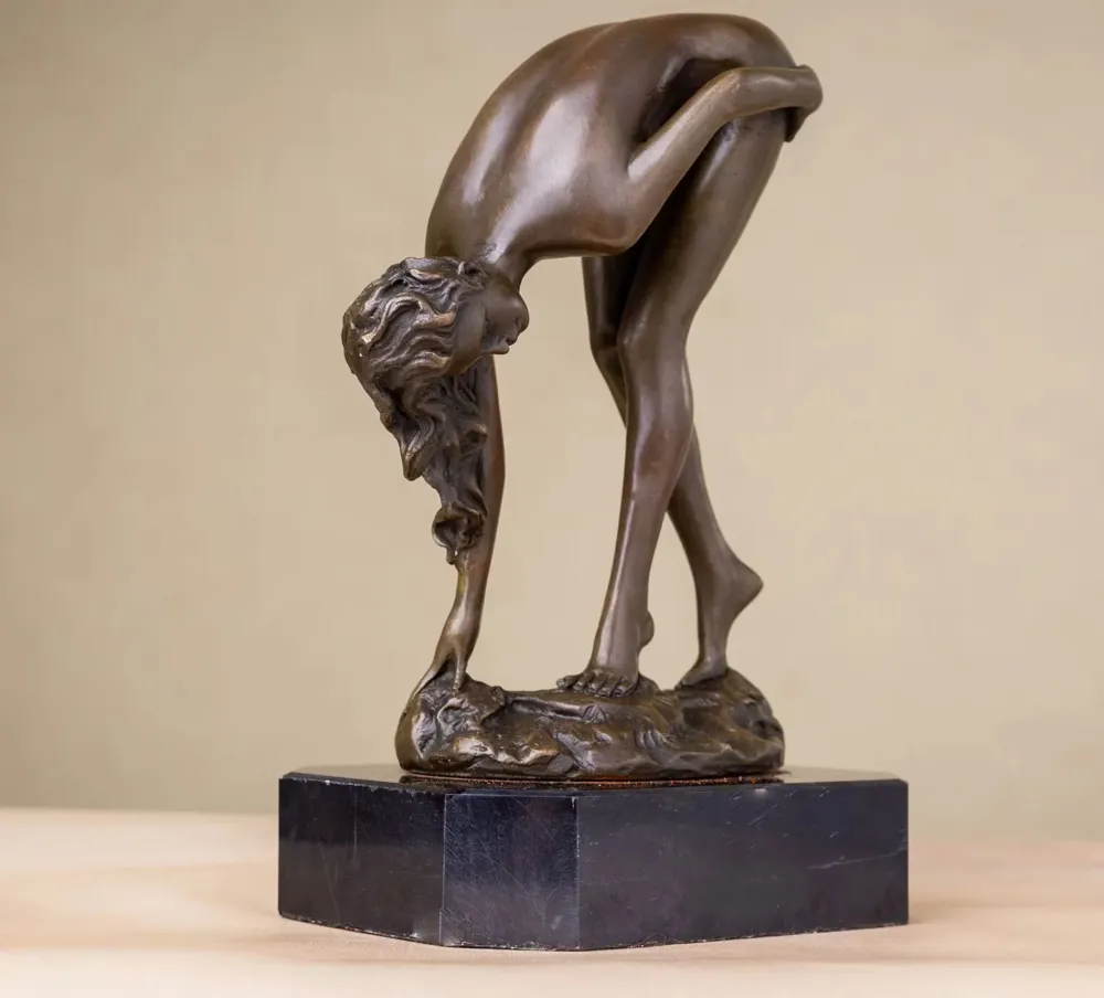 Statua bronzo di donna nuda 19 cm