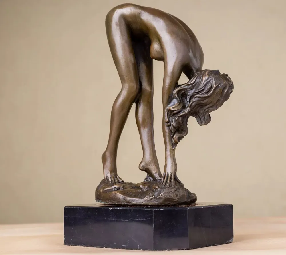 Statua bronzo di donna nuda 19 cm