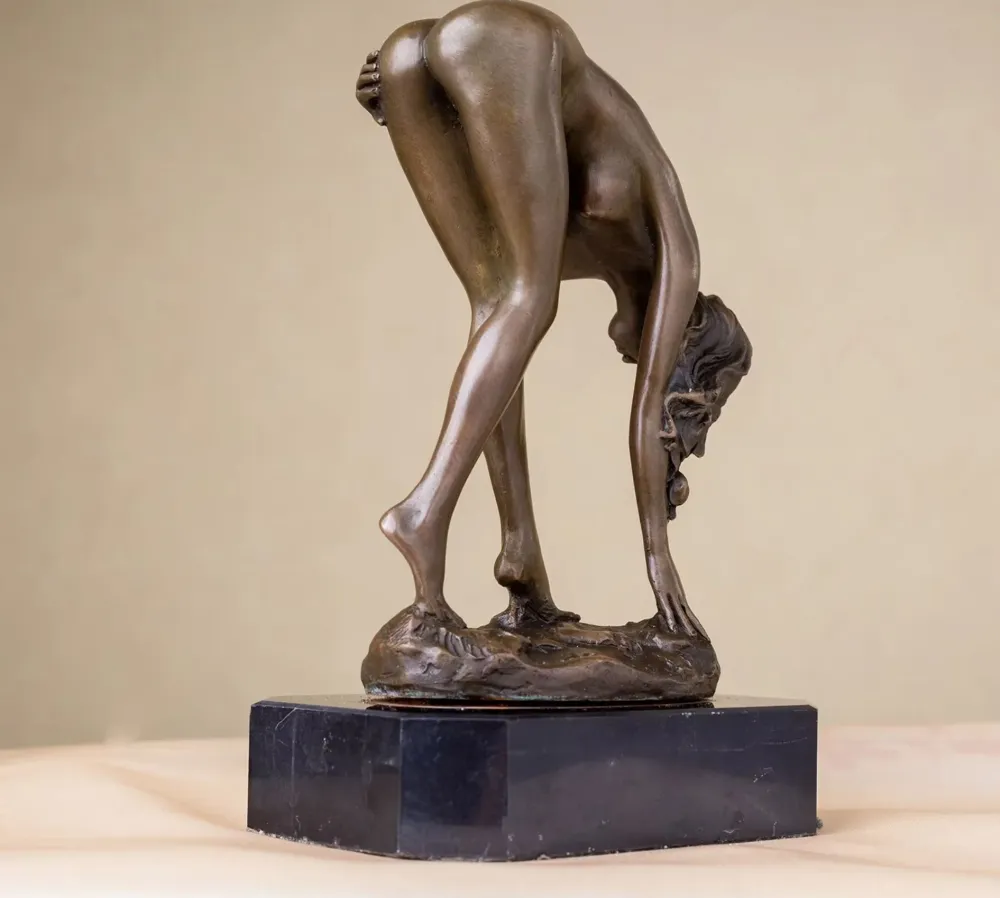 Statua bronzo di donna nuda 19 cm