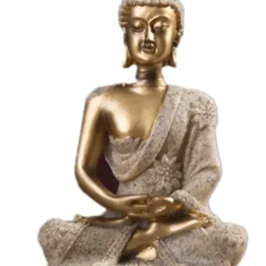 Statua di Buddha sabbia/oro 11 cm