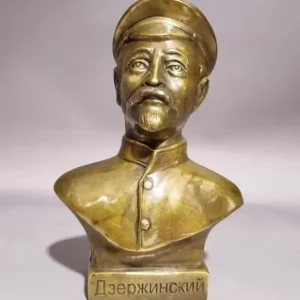Statua busto Felix Dzerzhinski ottone 18 cm