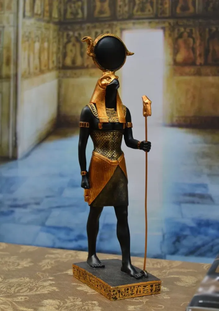 Statua decorativa egiziana Dio Ra
