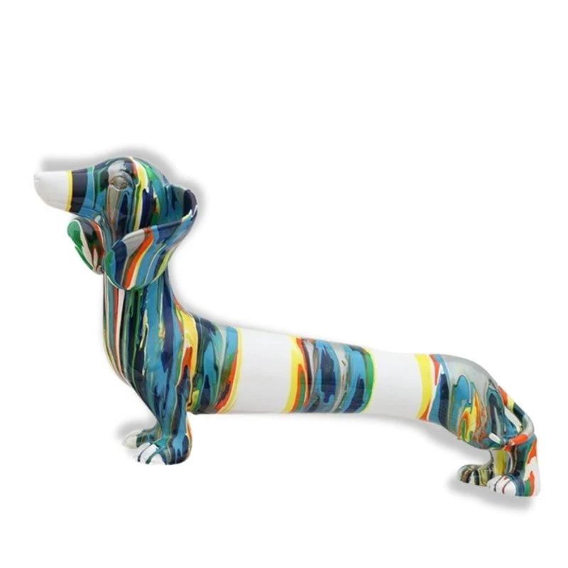 Statua del cane di colore Bassotto