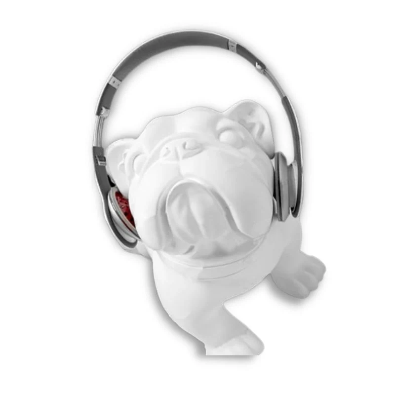 Statua del cane Bulldog Musica 33 cm