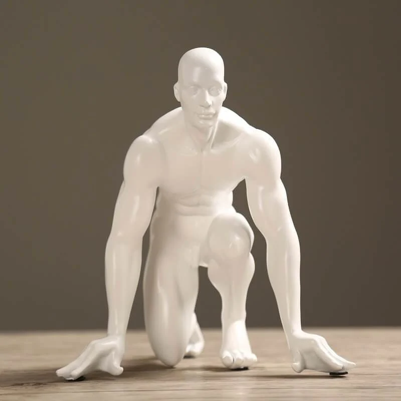 Statua dell'uomo Atleta principiante