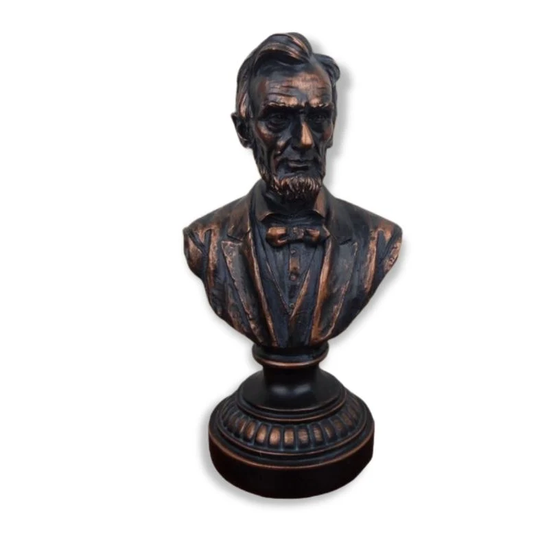 Statua dell'uomo Busto di Abramo Lincoln