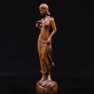 Statua donna legno 20 cm
