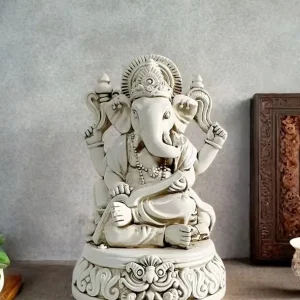 Statua Ganesh - bianca
