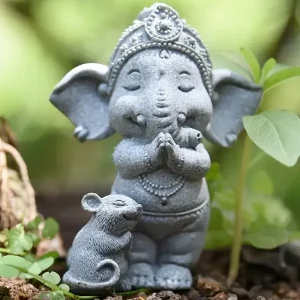 Statua - Ganesh e topolino