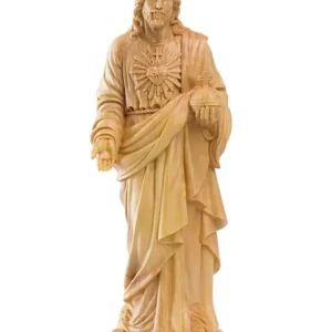 Statua Gesù Cristo legno massello 20 cm