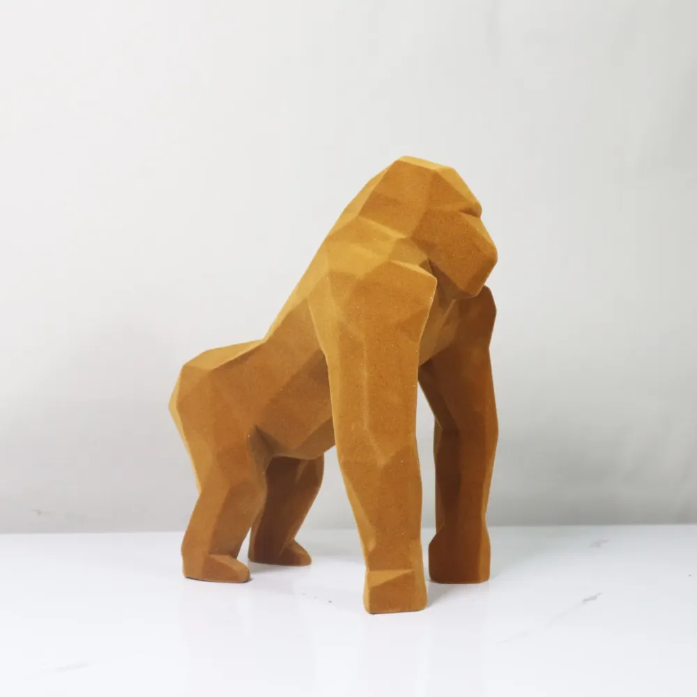 Statua Gorilla Origami 29 cm