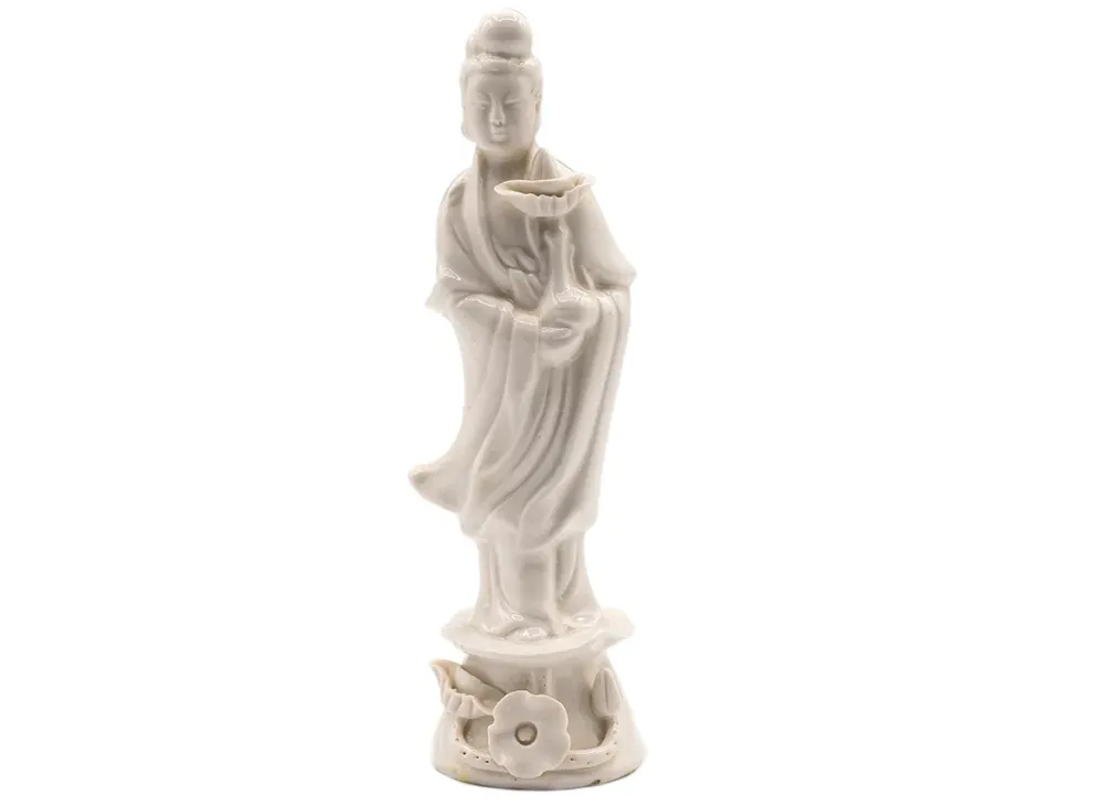 Statua di Guanyin, porcellana, Dehua, Fujian, vintage