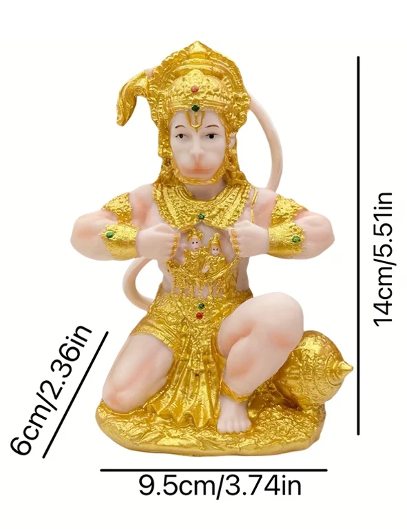 Statua Hanuman colorata