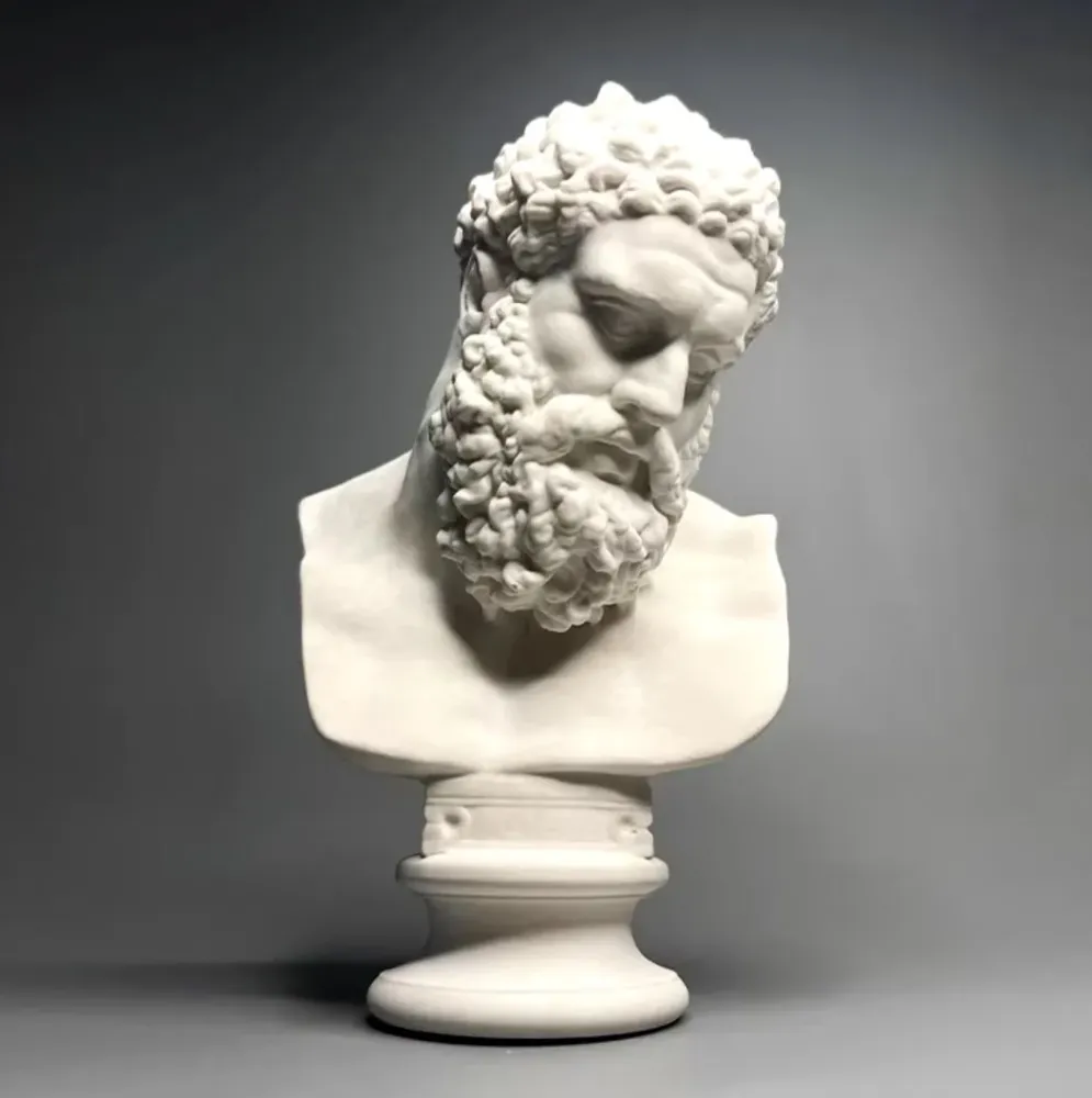 Statua di Hercule testa busto 16 cm