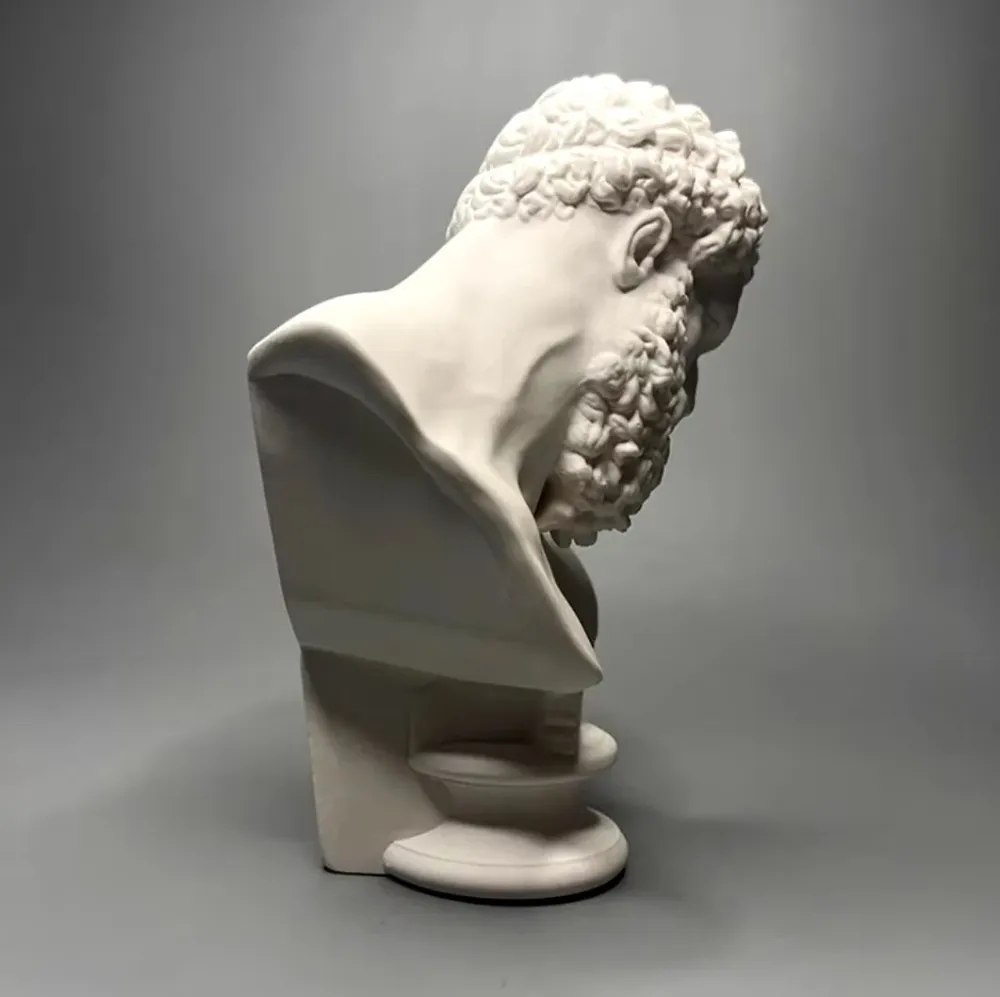 Statua di Hercule testa busto 16 cm