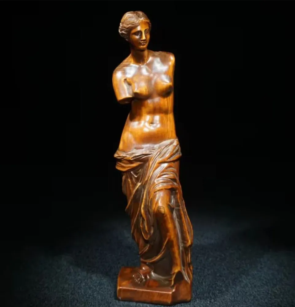 Statua legno Venere di Milo 20 cm