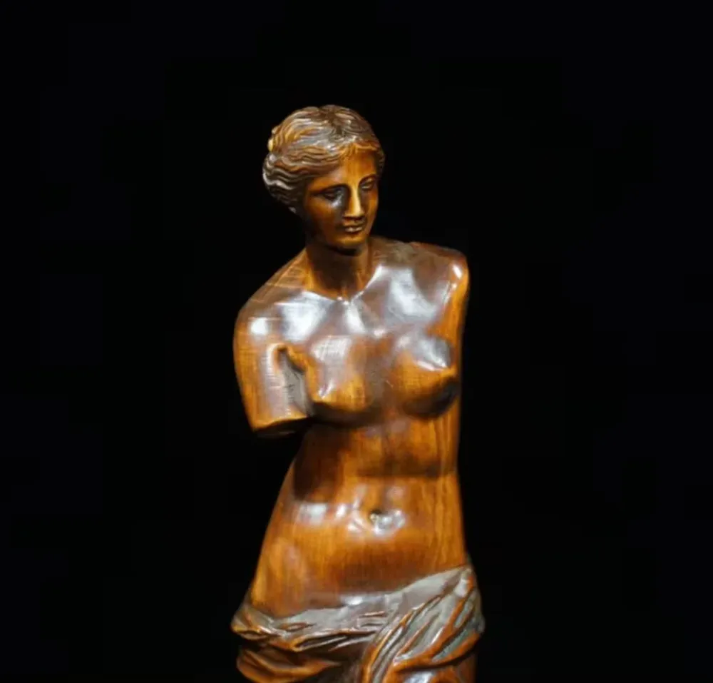 Statua legno Venere di Milo 20 cm