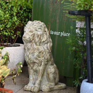 Statua di leone per esterni 53 cm