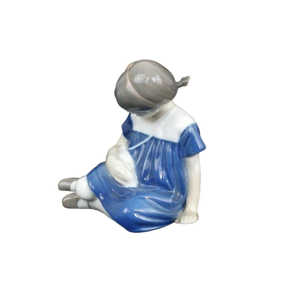 Statua "Ragazza con Bambola" Royal Copenhagen