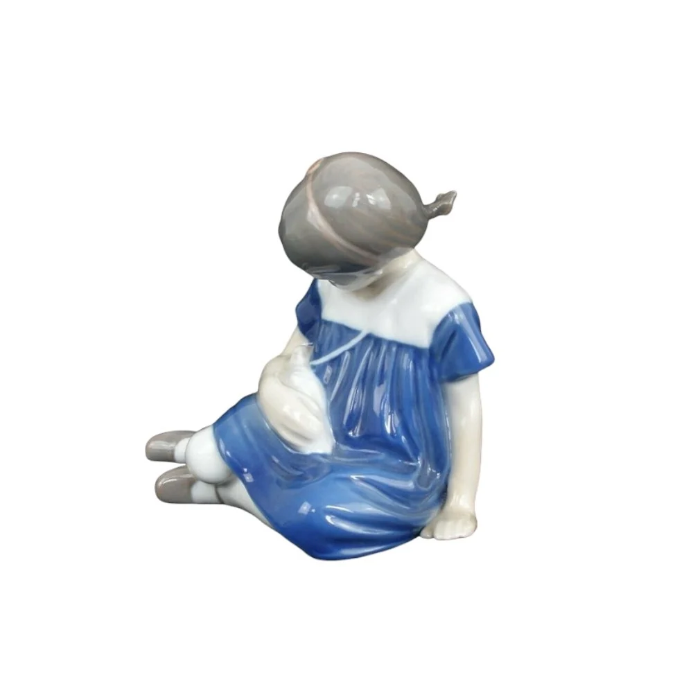 Statua "Ragazza con Bambola" Royal Copenhagen