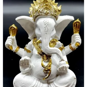 Statua resina - Ganesh bianco