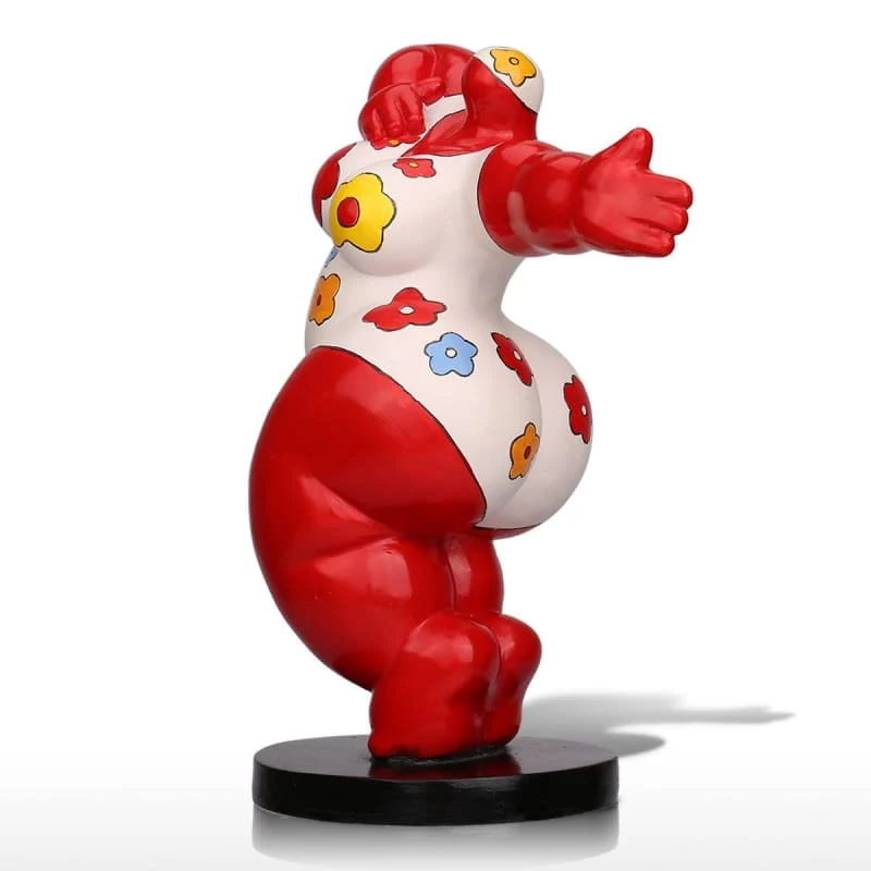 Statua rotonda della donna Nana 28 cm
