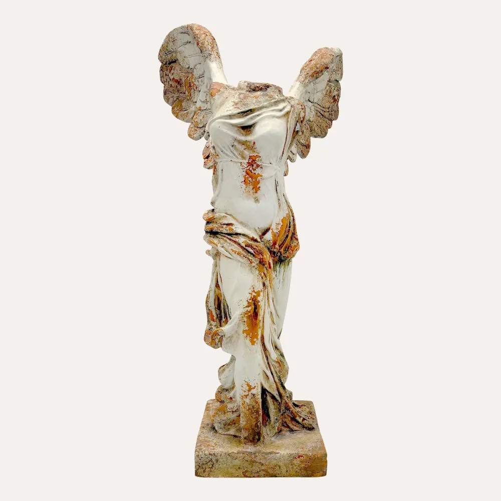 Statua Vittoria con Ali Resina H. 87 cm