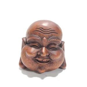 Statua volto di Happy Buddha