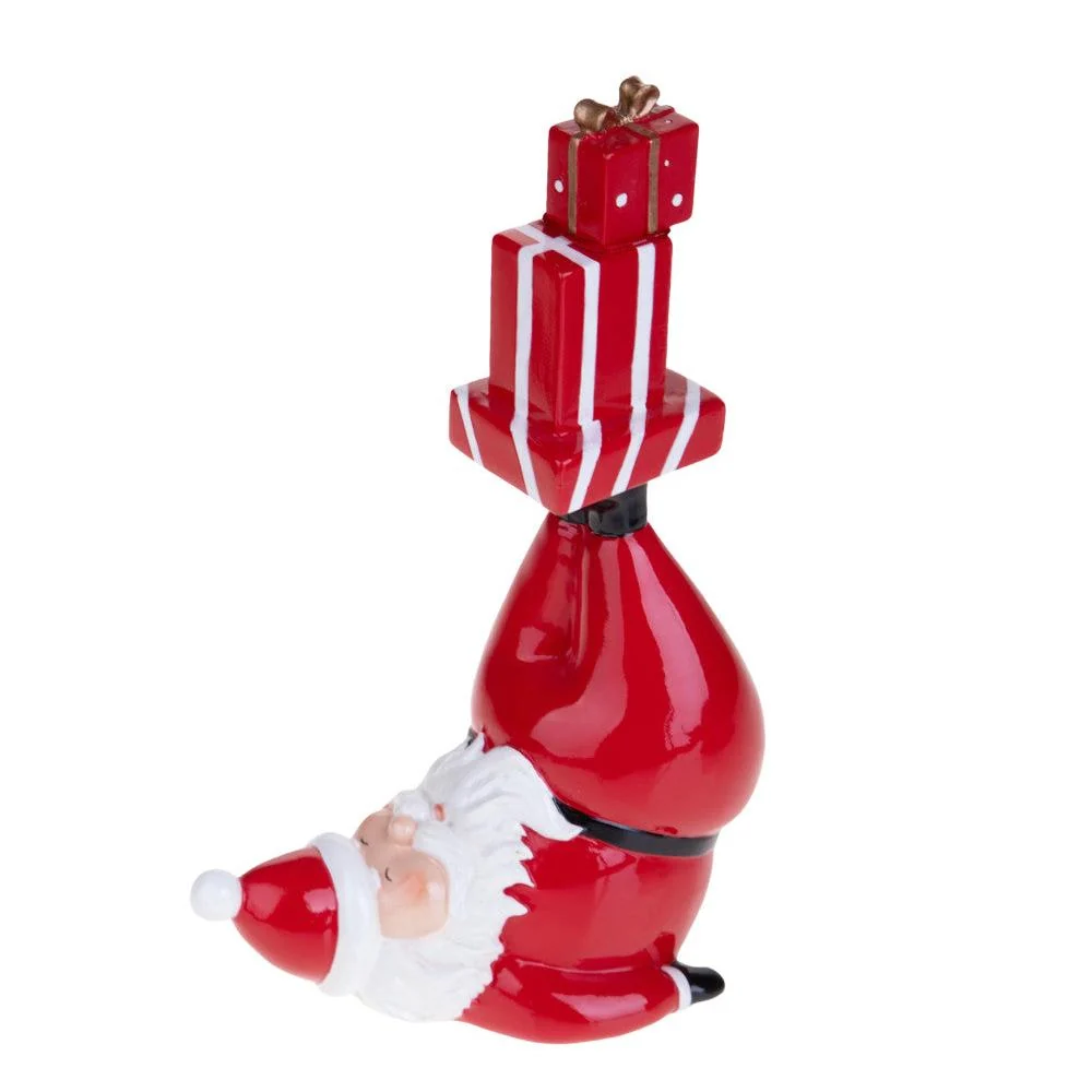 Statuetta Babbo Natale "Equilibrista" Resina