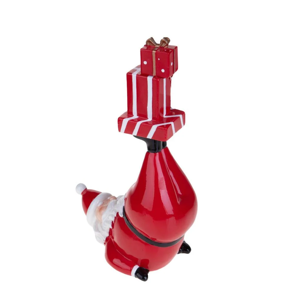 Statuetta Babbo Natale "Equilibrista" Resina