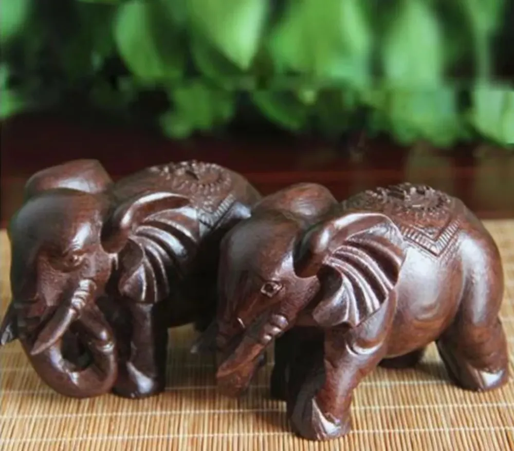 Statuetta di elefante legno 4 cm