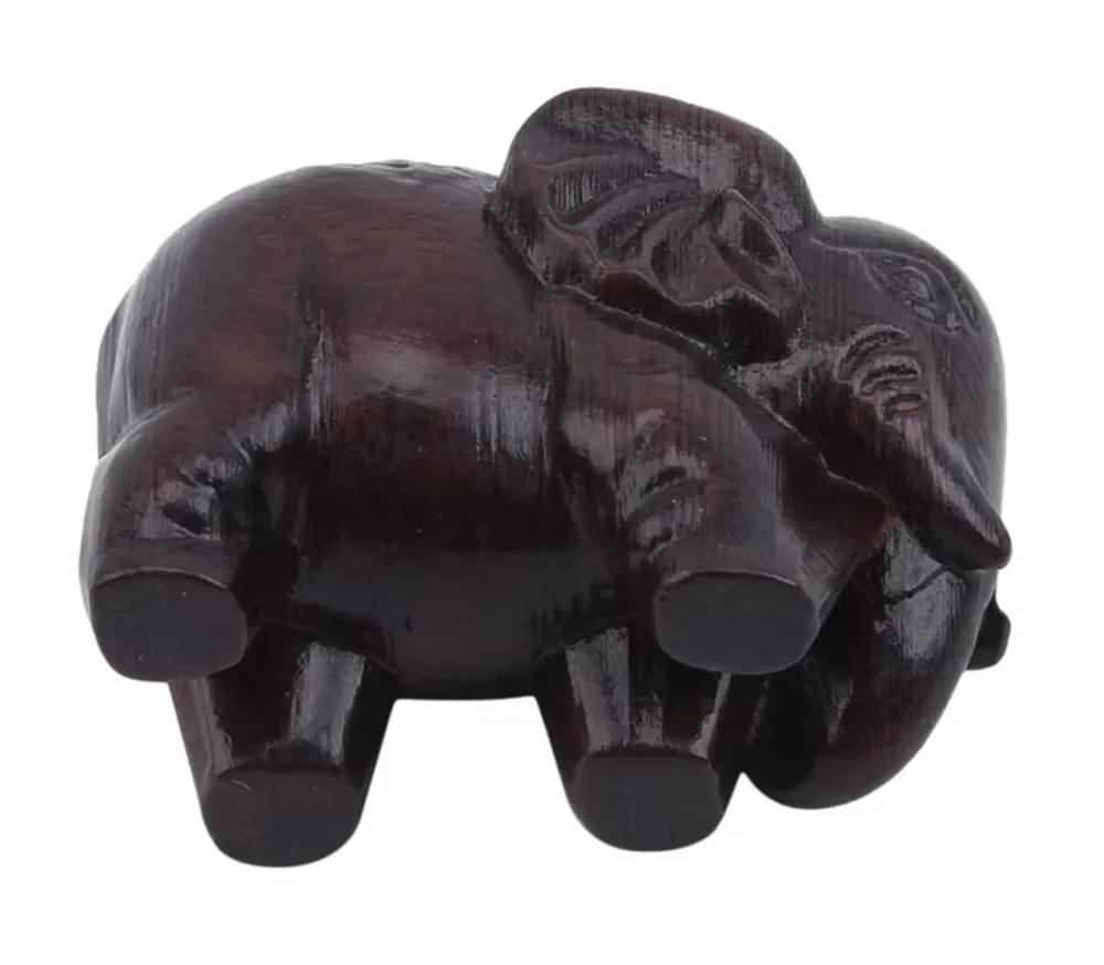 Statuetta di elefante legno 4 cm
