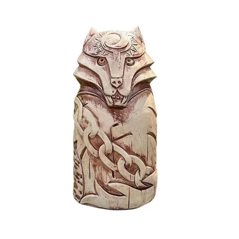 Statuetta lupo Fenrir
