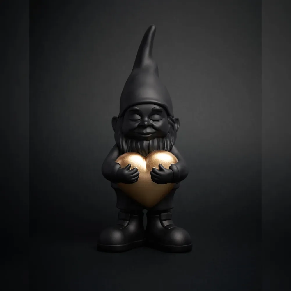 Statuetta Nano Bernardo “Lover” Grande Black