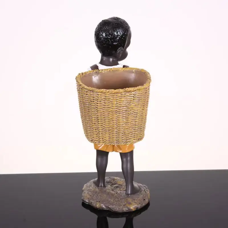 Statuetta nera Africano 28 cm