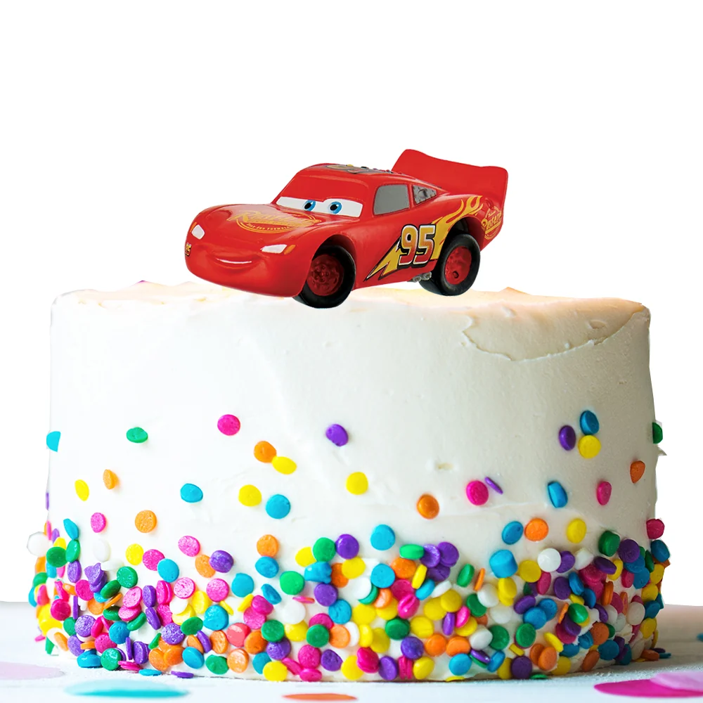 Statuetta per torta Saetta McQueen, Cars, Bullyland, 2,7x7,2cm