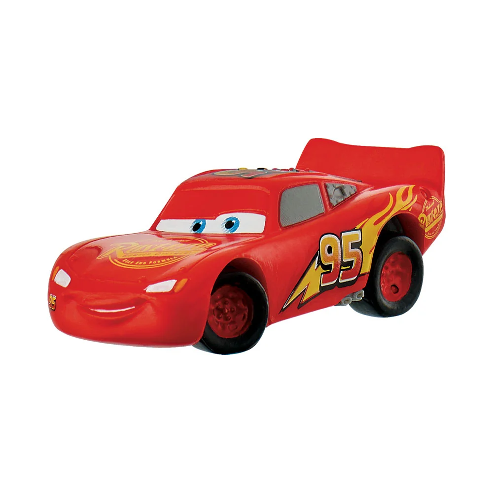 Statuetta per torta Saetta McQueen, Cars, Bullyland, 2,7x7,2cm