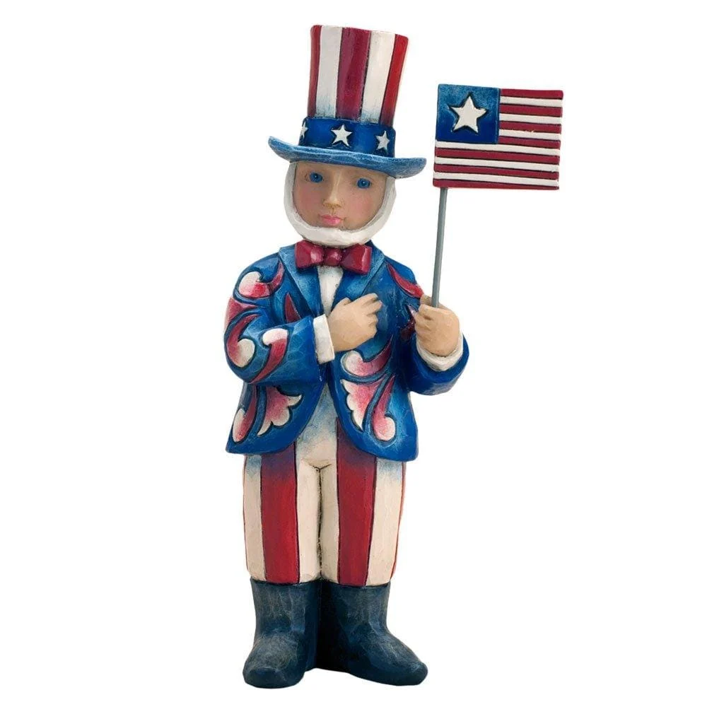 Statuetta zio Sam Americana da collezione Jim Shore Uncle Sam