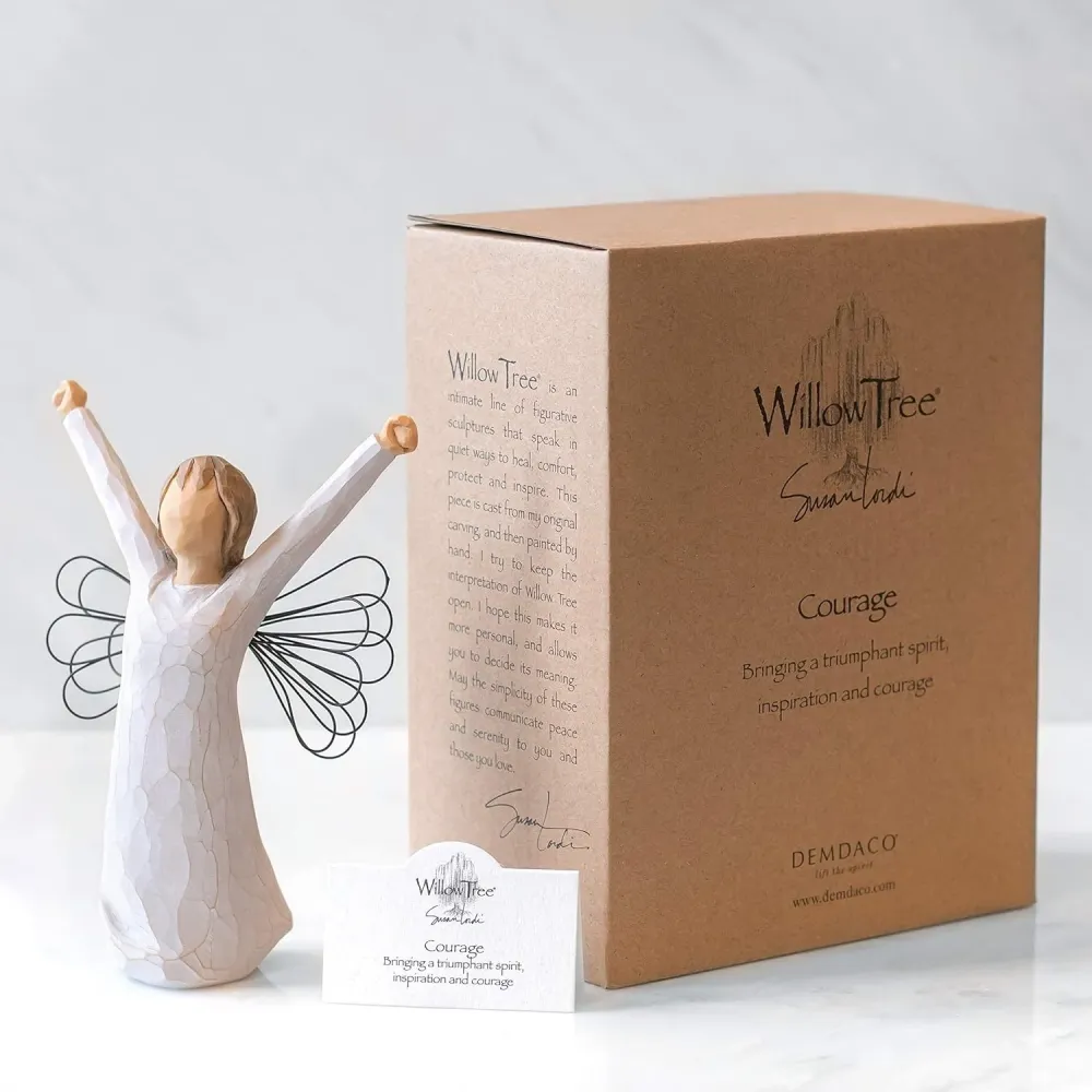Statuina "Angelo del coraggio" Willow Tree