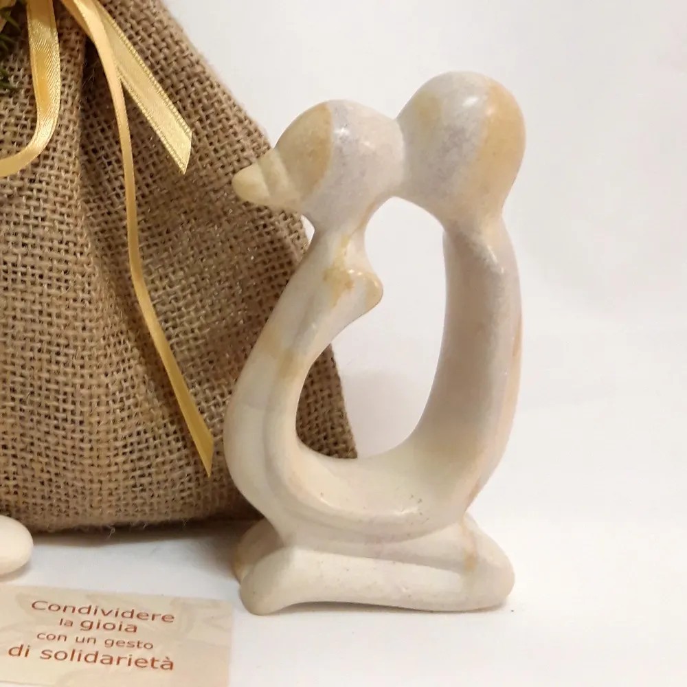STATUINA BACIO PIETRA SAPONARIA | COD HUBAQKE1010693