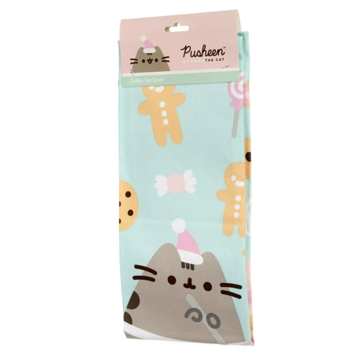 Strofinaccio da Cucina Natalizio Cotone - Pusheen il Gatto