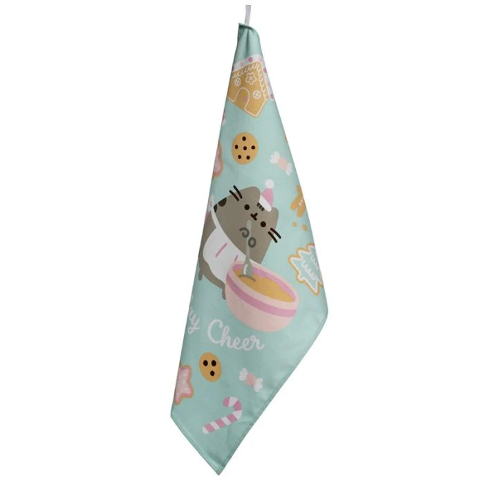 Strofinaccio da Cucina Natalizio Cotone - Pusheen il Gatto