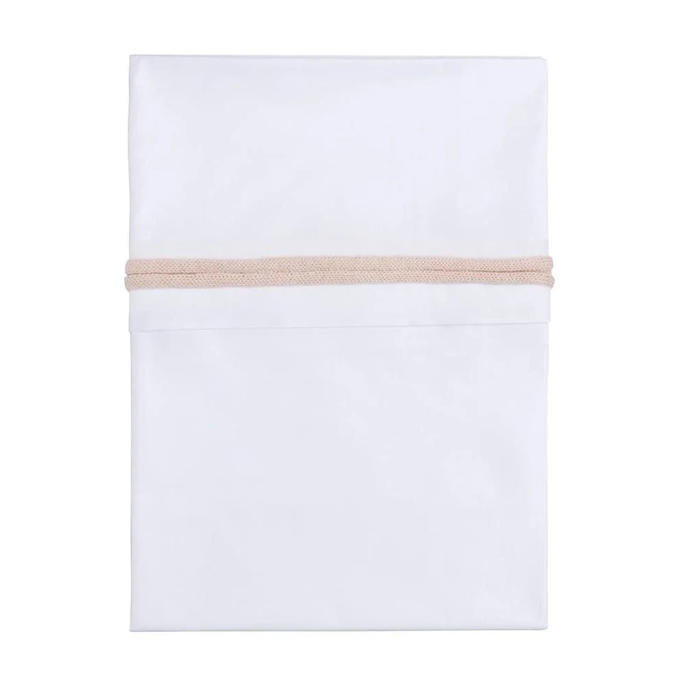 Baby's Only Lenzuolo da letto maglia con pizzo Blush/Bianco