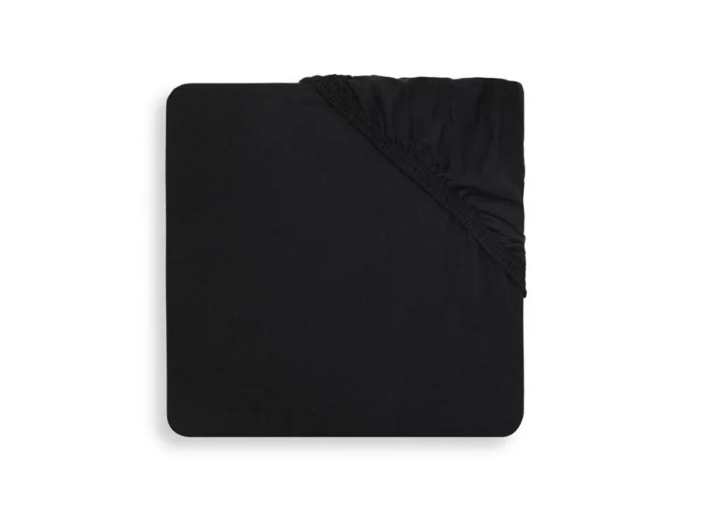 Jollein Lenzuolo matrimoniale Jersey Nero 60x120cm