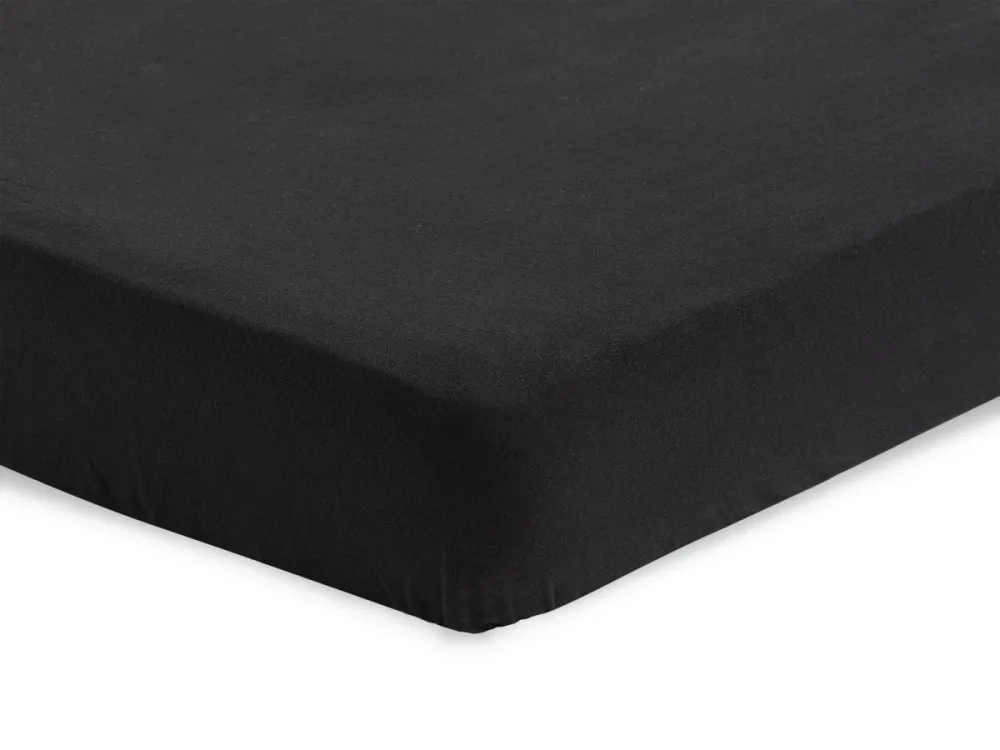 Jollein Lenzuolo matrimoniale Jersey Nero 60x120cm