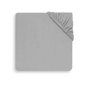 <tc>Jollein</tc> Lenzuolo matrimoniale Jersey Soft Grey 75x150cm
